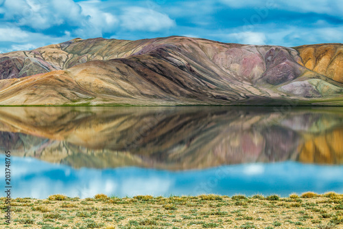 Nice view of Pamir in Tajikistan photo