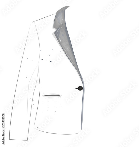 A jacket. The outlines of the jacket. clothing