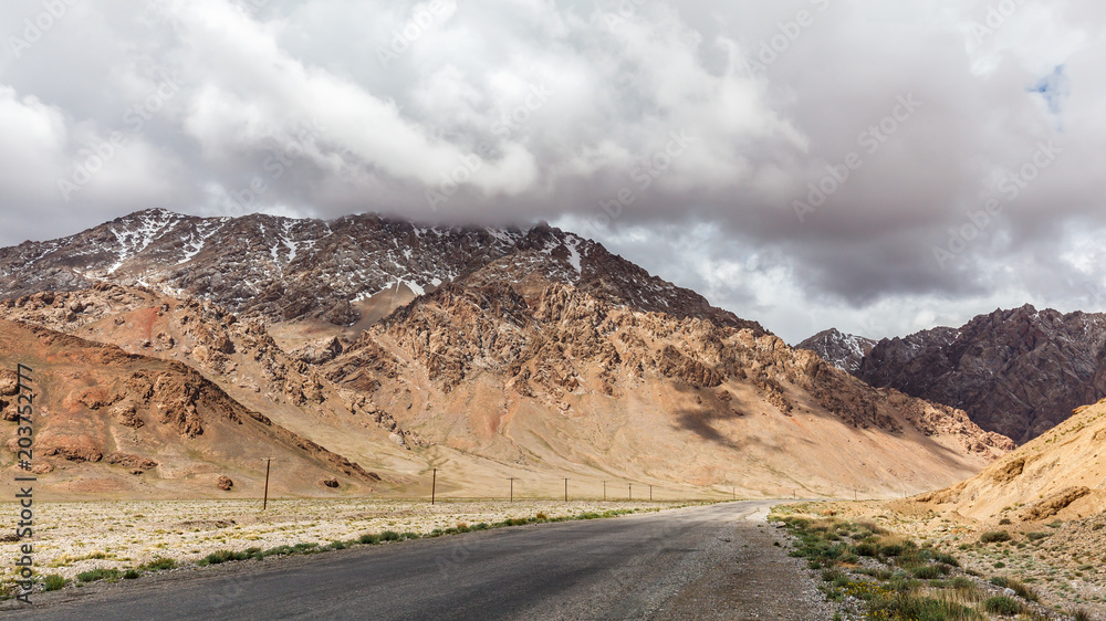 Nice view of Pamir in Tajikistan Nice view of Pamir in Tajikistan