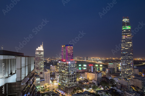 Ho Chi Minh City bynight, Vietnam