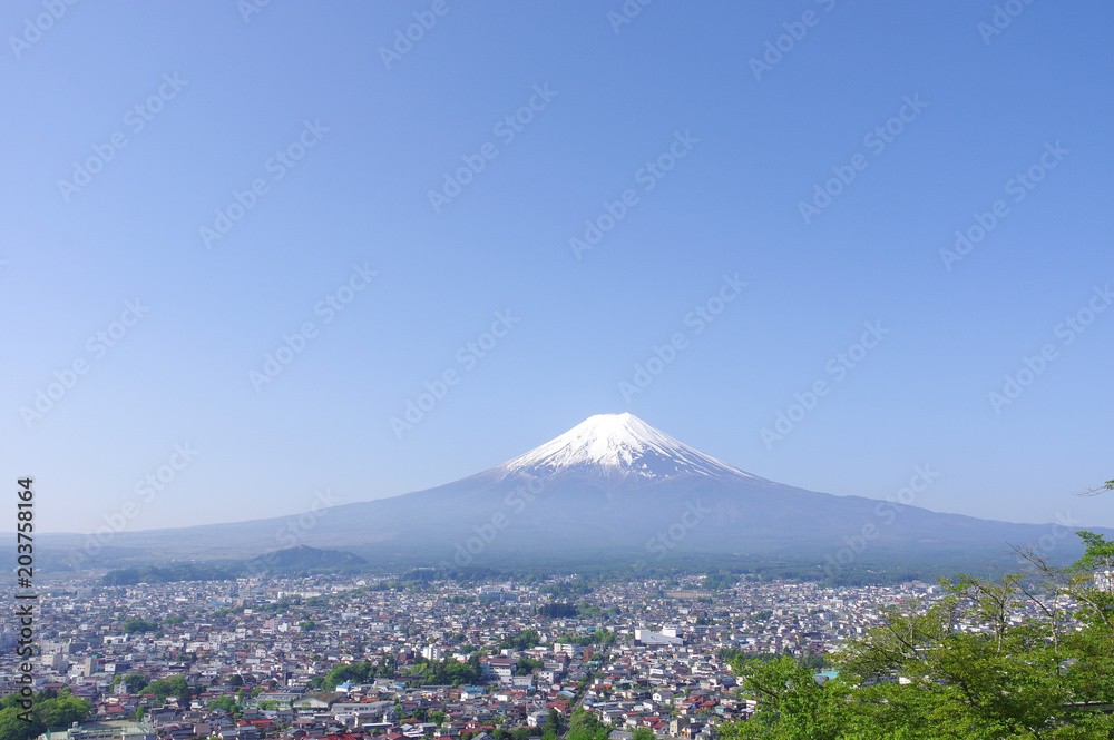 新倉山浅間公園からの富士山