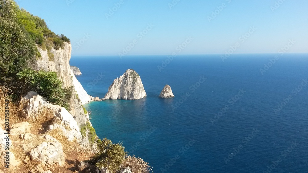 Rock in the sea Zakynthos