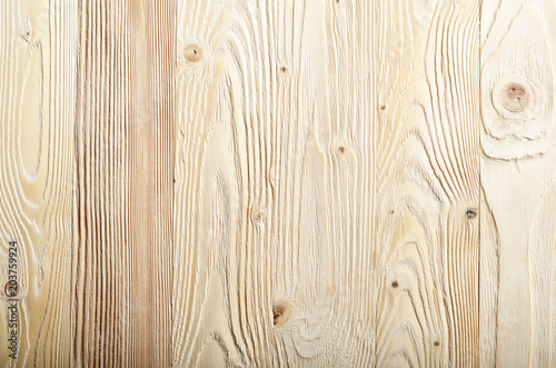 Weathered pine wood planks background with grained surface. Place for text
