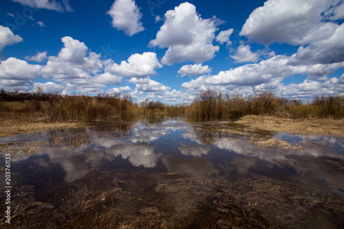 spring floods in the central part of Russia