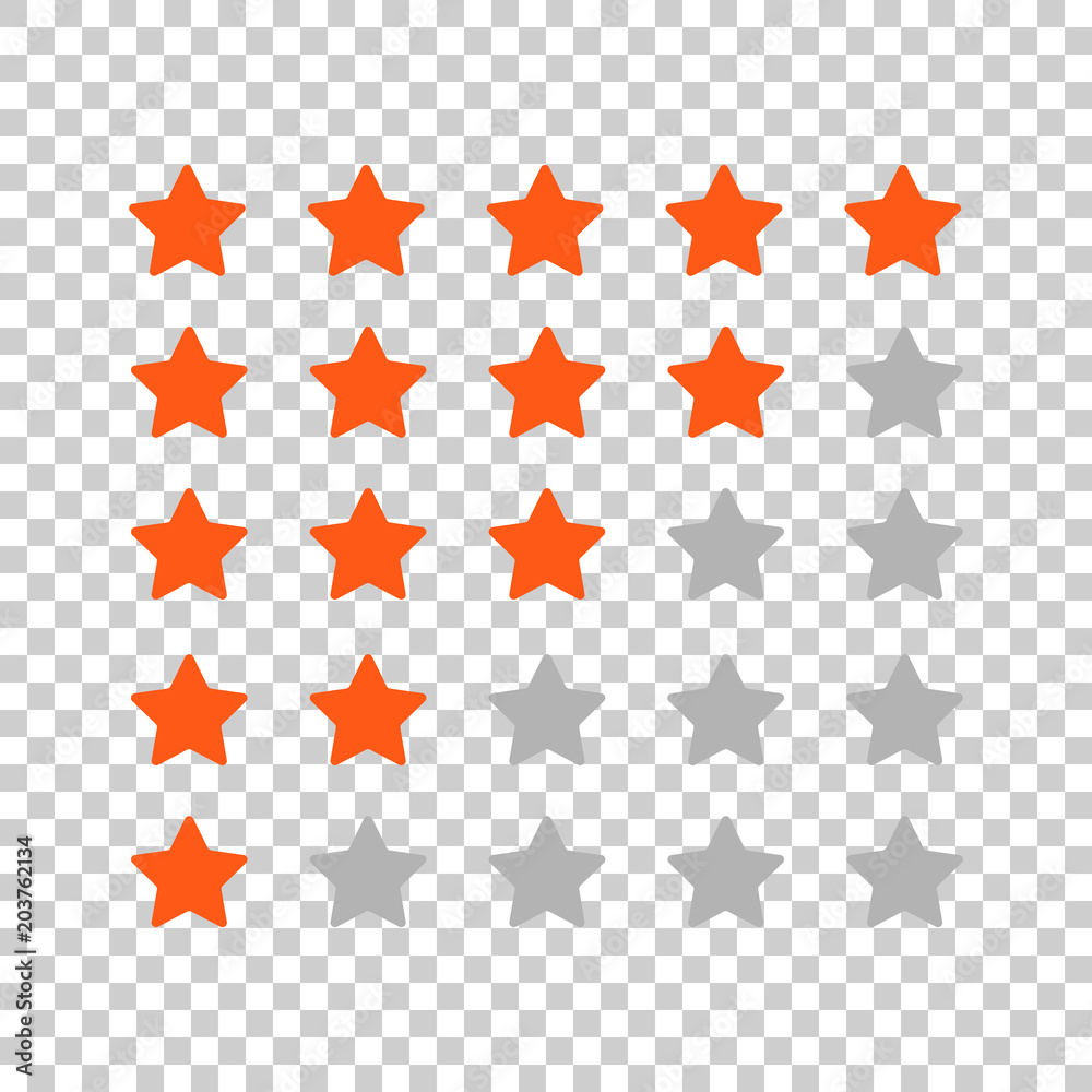 Customer review business concept. Stars rank vector illustration. Rating feedback product.