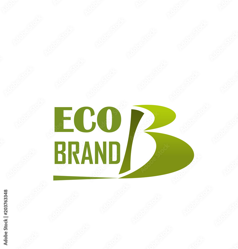 Vector sign eco brand Vector sign eco brand