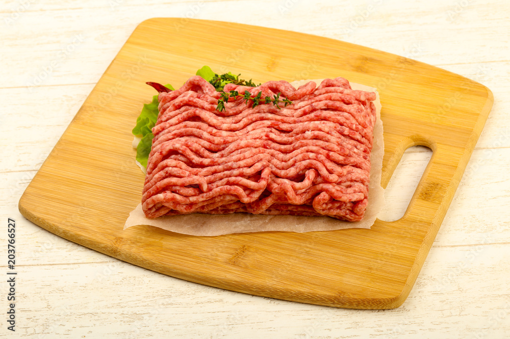 Raw minced beef meat Raw minced beef meat