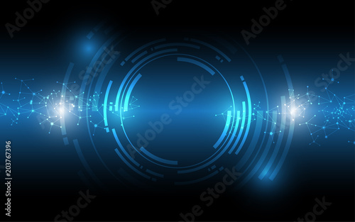 Abstract technology background Hi-tech communication concept innovation background vector illustration