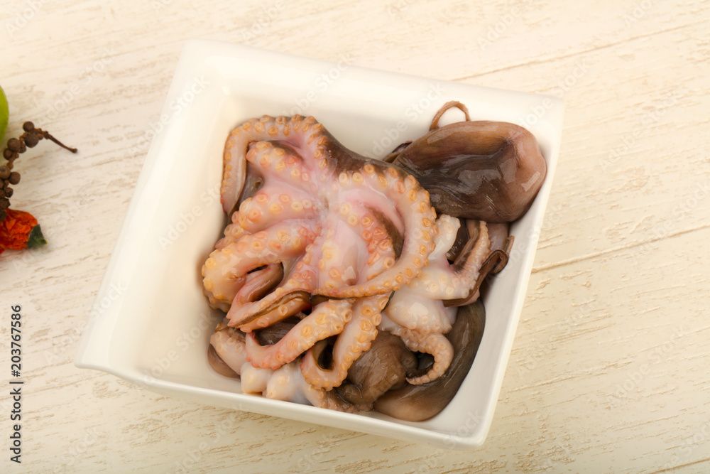 Raw octopus Raw octopus