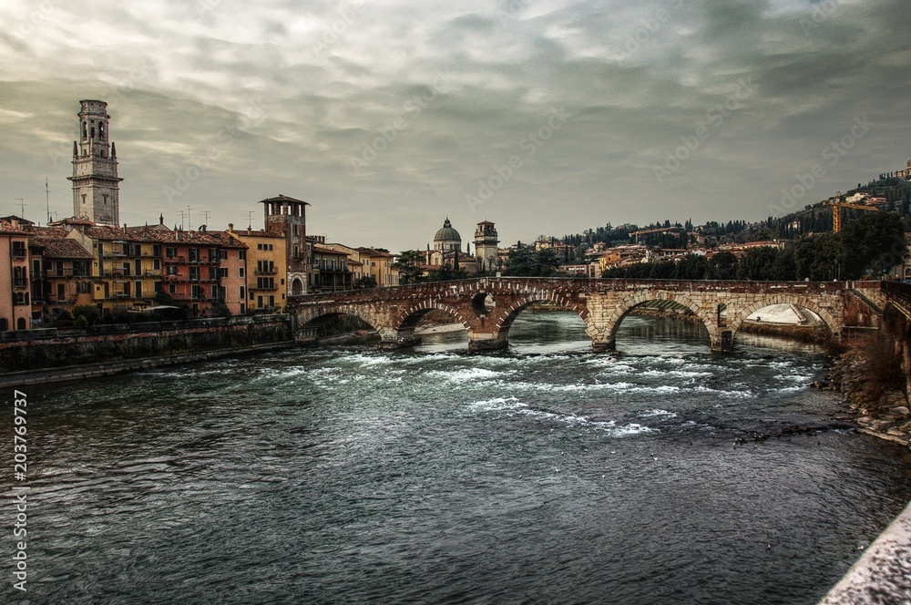 Fototapeta premium Ponte di Pietra in Verona