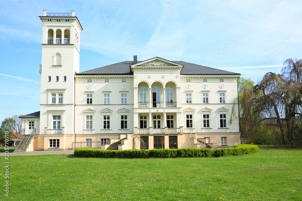 The historic Castle Kunrau in Saxony-Anhalt, Germany, today the town hall and administration