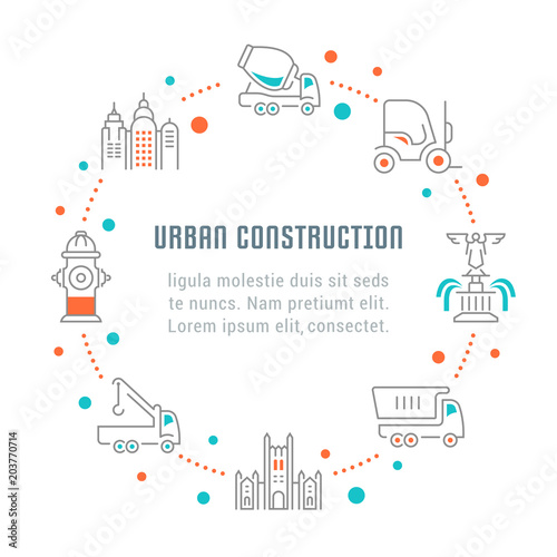 Website Banner and Landing Page of Urban Construction.