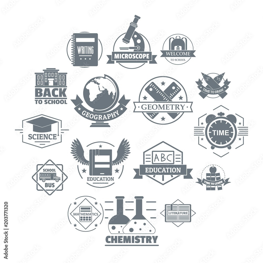 Credit logo icons set. Simple illustration of 16 credit logo vector icons for web