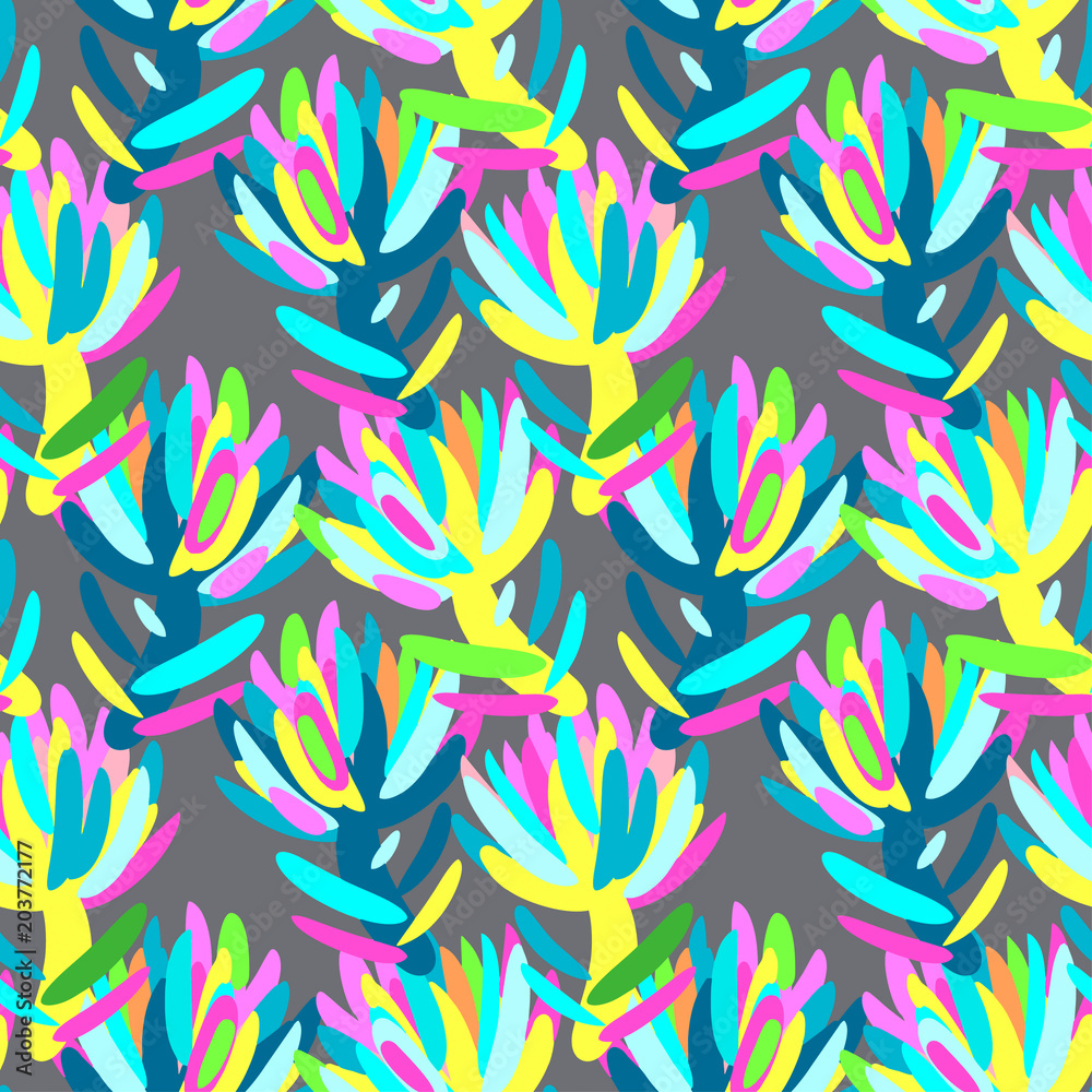 Seamless summer tropical floral pattern Seamless summer tropical floral pattern