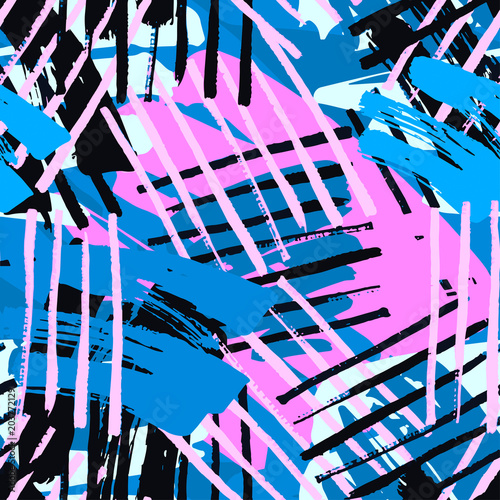 Urban seamless funky geometric pattern