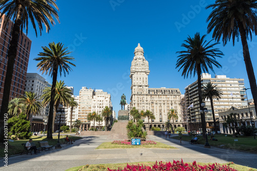 Palacio Salvo in the center of the city of Montevideo, Uruguay. photo