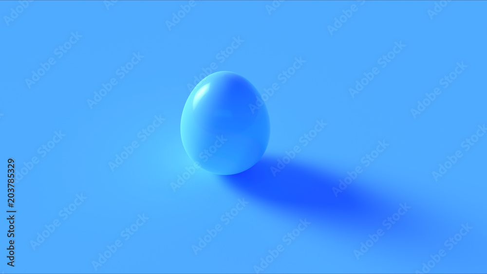 Blue Egg 3d Illustration Blue Egg 3d Illustration