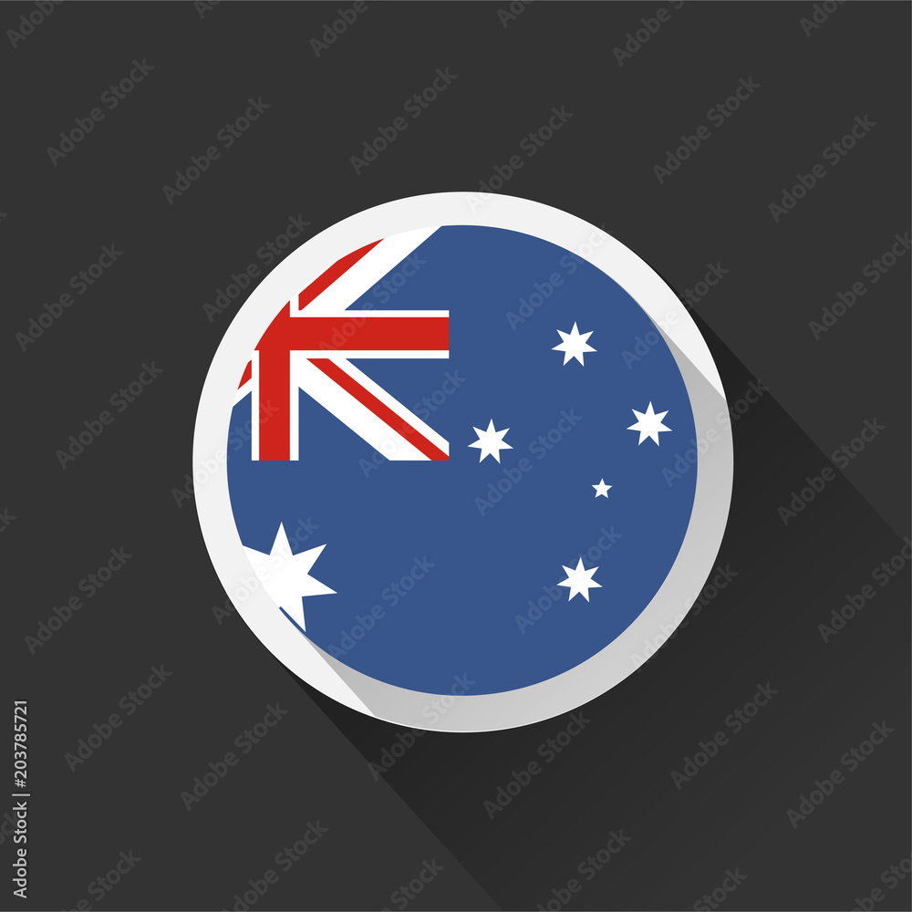 Australia national flag on dark background. Australia national flag on dark background.