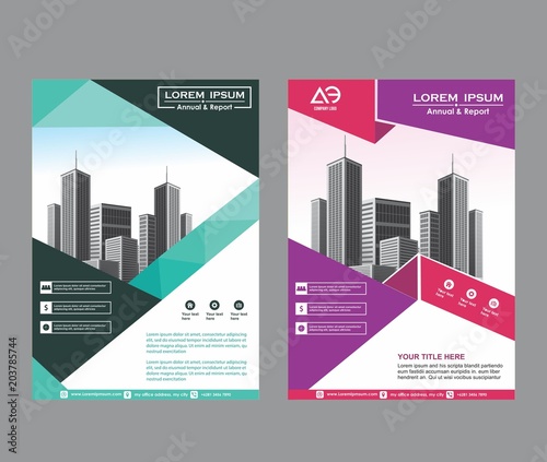 abstract cover and layout for presentation and marketing 