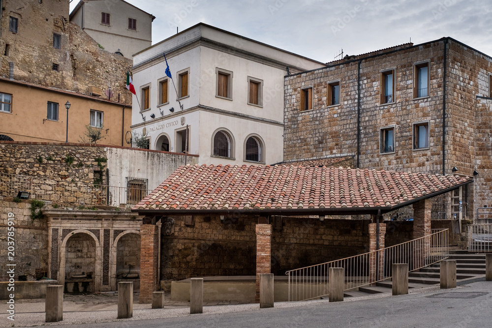Bibbona, Livorno, Tuscany, Italy, ancient public washrooms