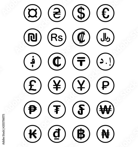 Currency symbols of the world