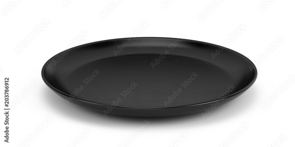 Empty back plate isolated on white - 3d rendering