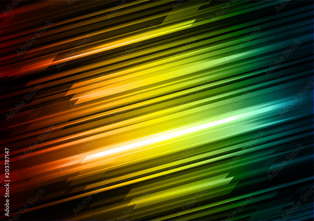 red yellow green Light Abstract Technology background for computer graphic website internet and business. move blur. Stock | Adobe Stock