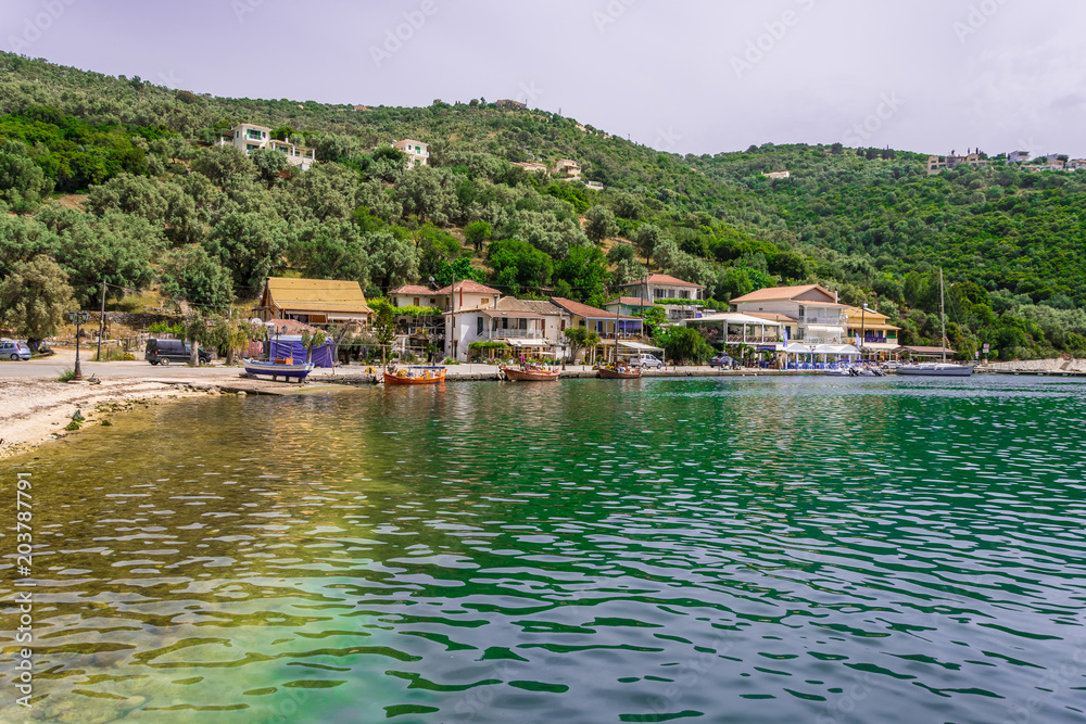 Sivota fishing village in Lefkada ionian island in Greece