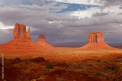 View of Monument Valley Desert