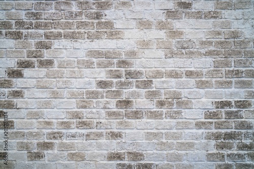 Brick wall black grey color tone background