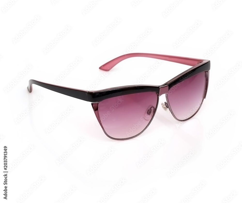 Sunglasses isolated on white background for the design of portraits Sunglasses isolated on white background for the design of portraits