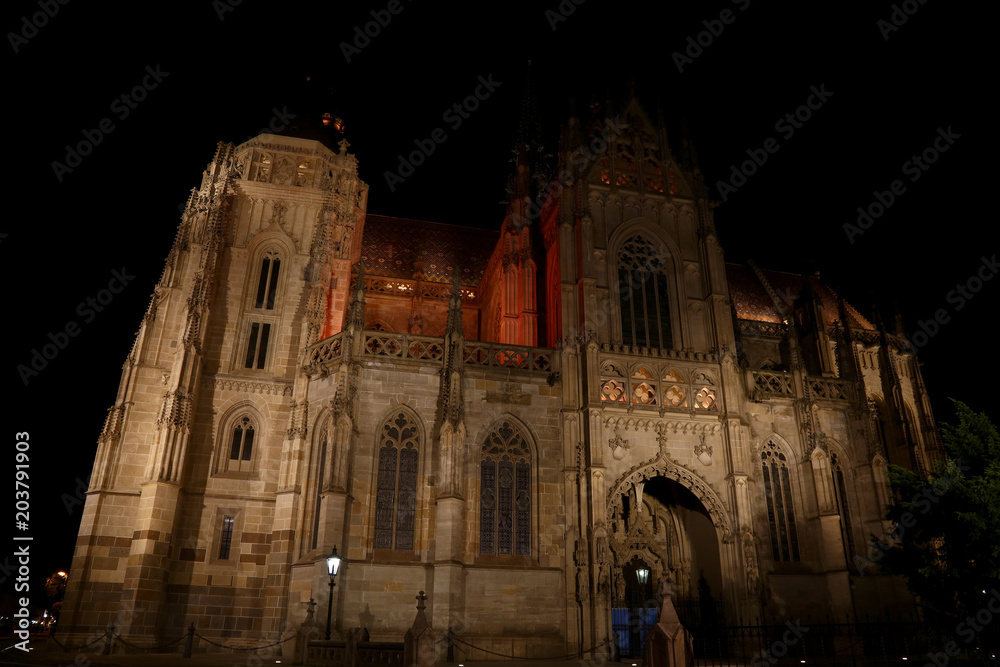 Gothic St Elisabeth Cathedral in Kosice, Slovakia