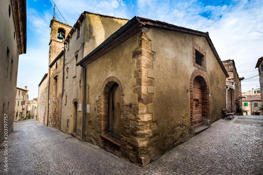 Bibbona in the Val di Cecina, Livorno, Tuscany, Italy - the parish church of Sant'Ilario Bibbona in the Val di Cecina, Livorno, Tuscany, Italy - the parish church of Sant'Ilario