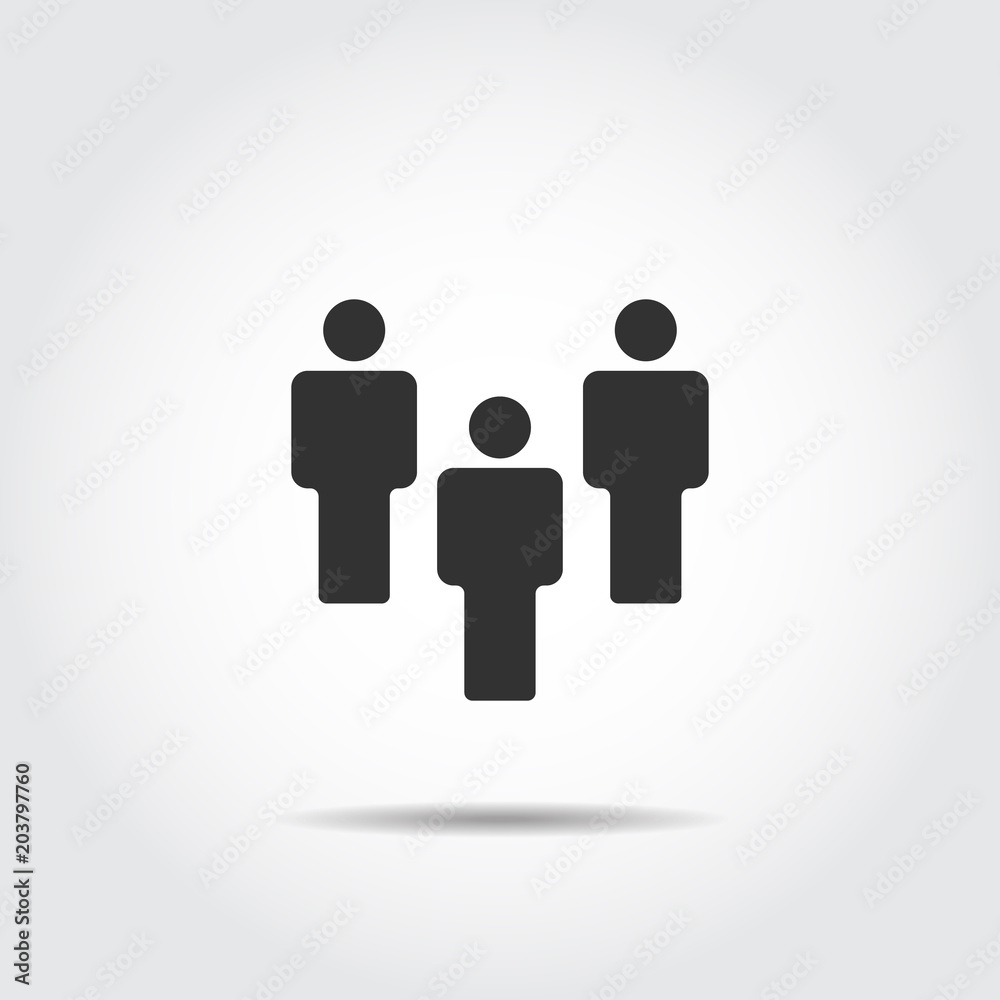 People Icon work group Team Vector People Icon work group Team Vector