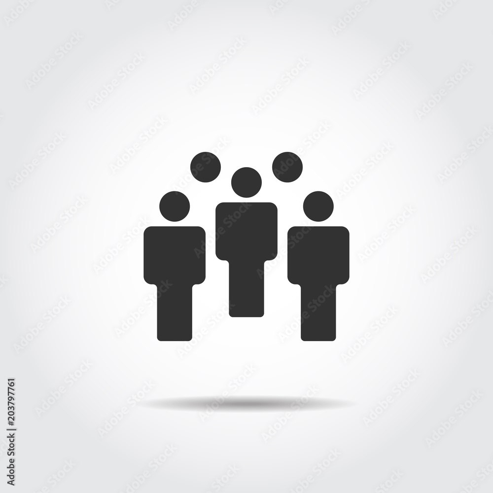 People Icon work group Team Vector People Icon work group Team Vector