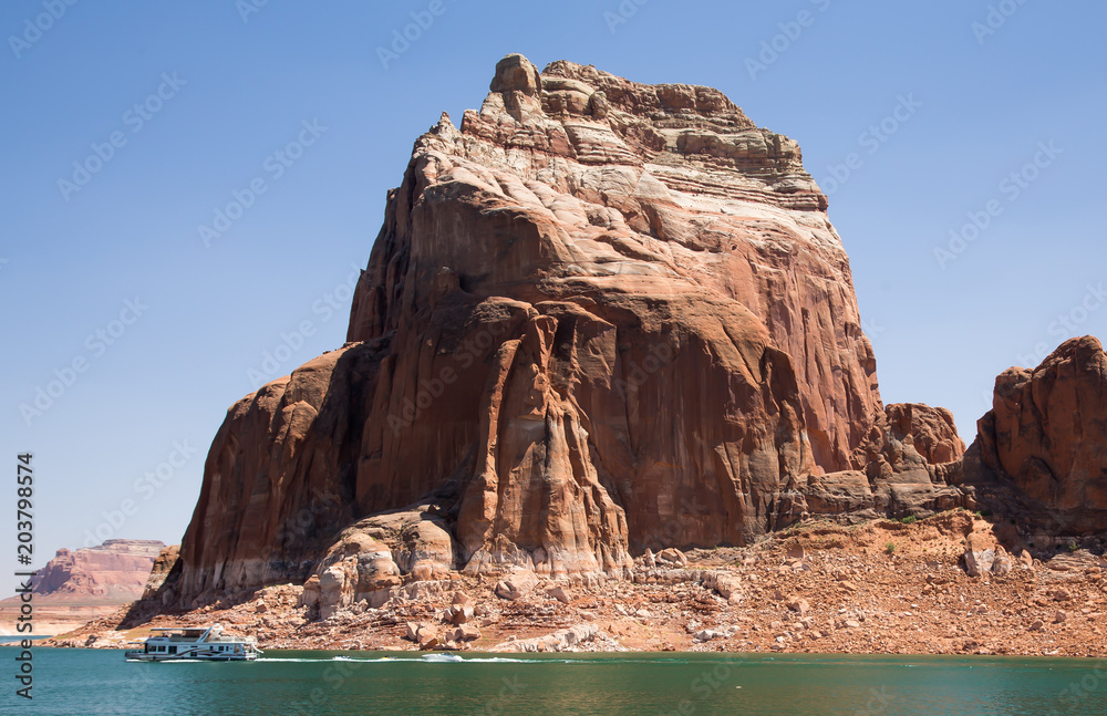 Lake Powell on the Utah and Arizona Border. 