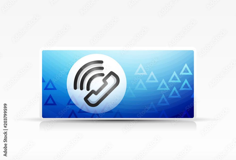 Phone button, call support idea, vector illustration Phone button, call support idea, vector illustration