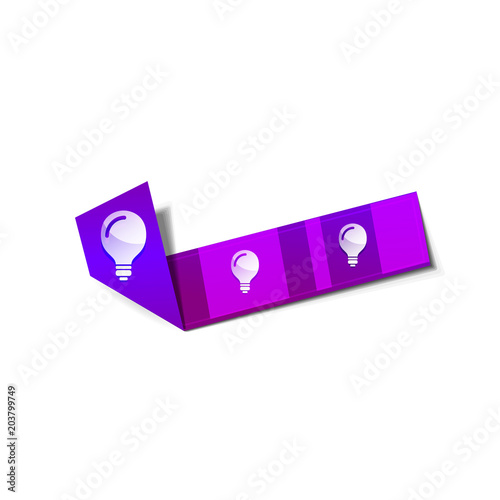 Light bulb, new idea concept web button