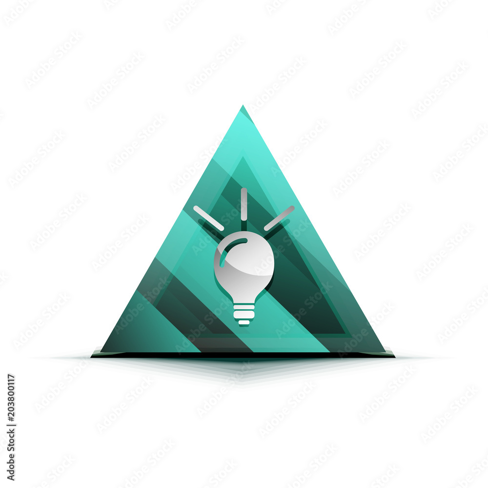 Light bulb, new idea concept web button Light bulb, new idea concept web button