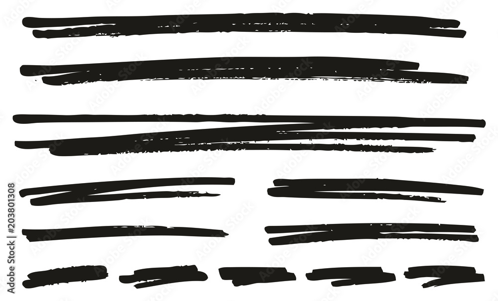 Pen Strokes Bold Line & Background Set 13 Pen Strokes Bold Line & Background Set 13