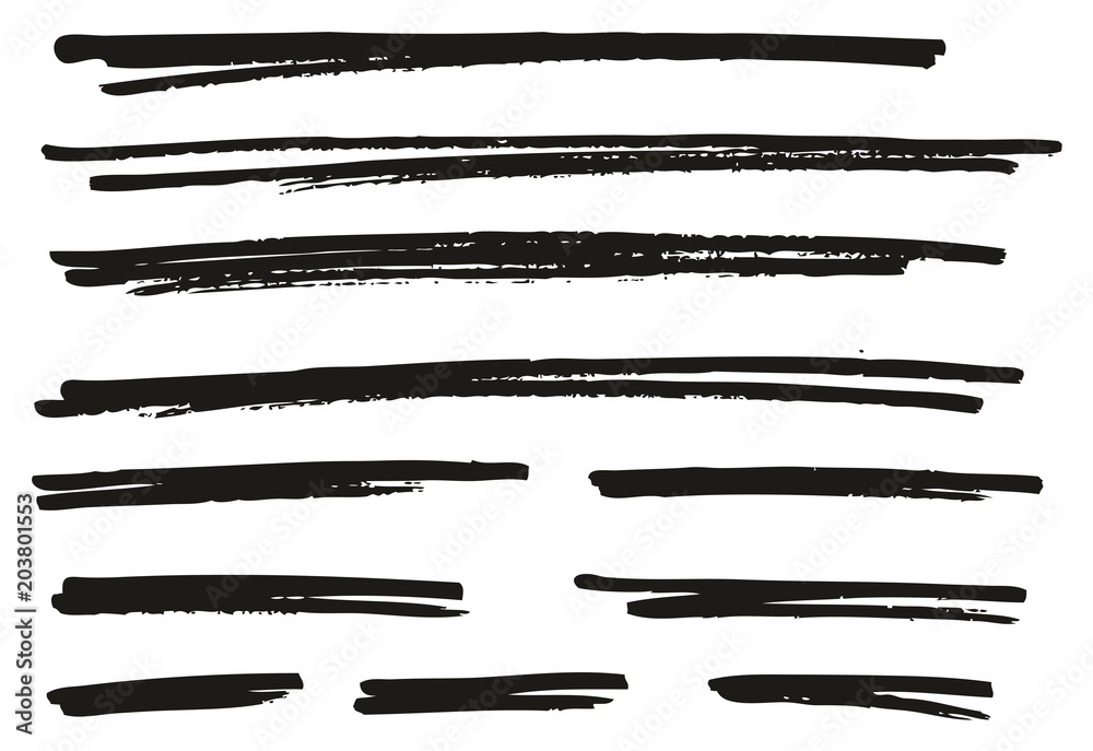 Pen Strokes Bold Line & Background Set 06 Pen Strokes Bold Line & Background Set 06