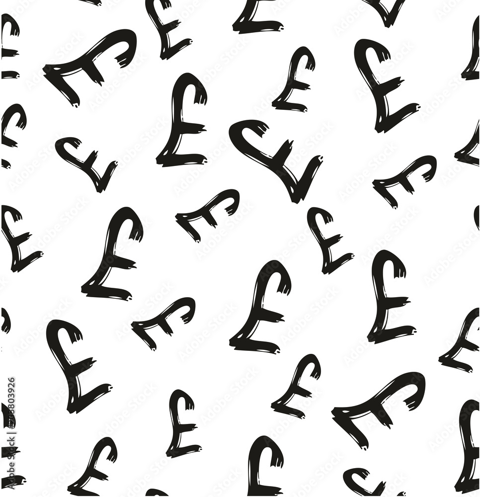 Pen Pound Symbol Seamless Pattern & Background Freehand Set 02 Pen Pound Symbol Seamless Pattern & Background Freehand Set 02