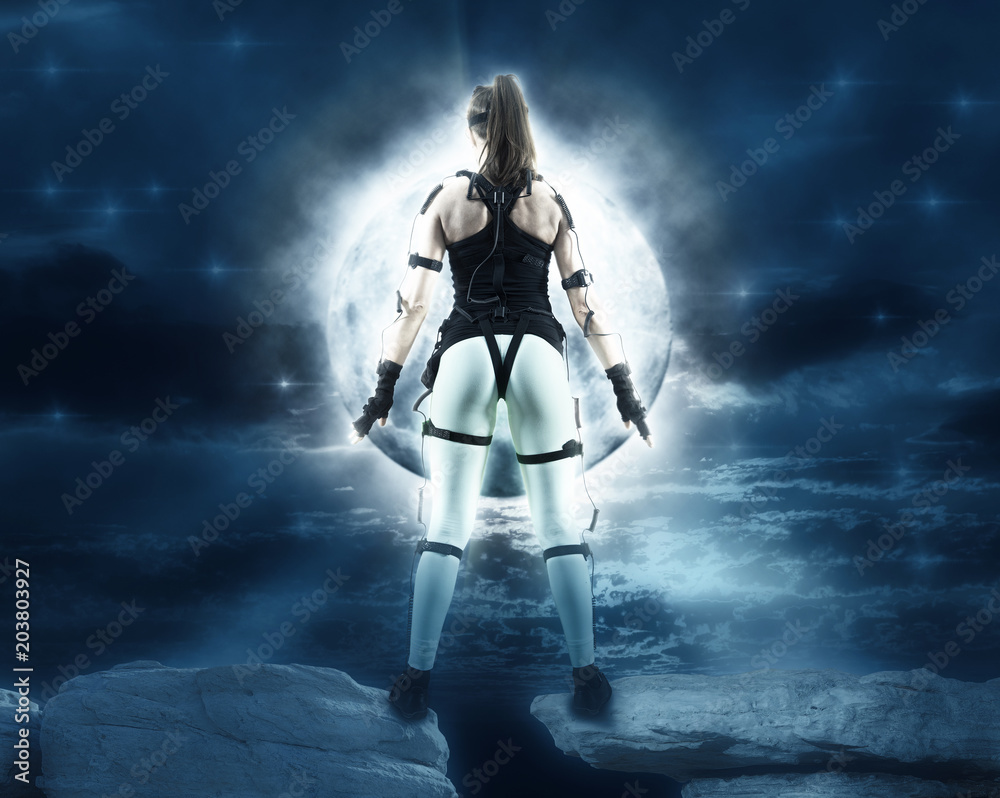 Fototapeta premium Motion caption virtual reality