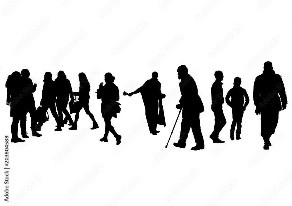 Big crowds people on white background Big crowds people on white background