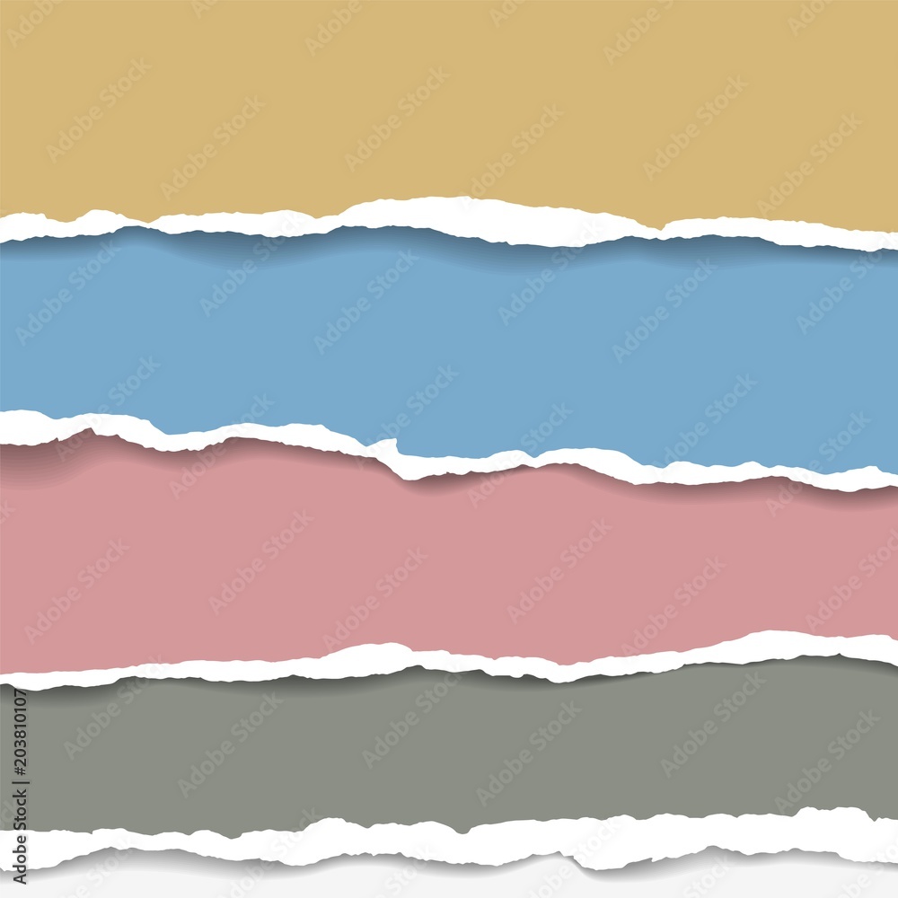 Torn paper background with space for text. Design illustration template vector for banner of web page, news feed, header label sheet. Card decoration element. Grunge texture of blank Torn paper background with space for text. Design illustration template vector for banner of web page, news feed, header label sheet. Card decoration element. Grunge texture of blank