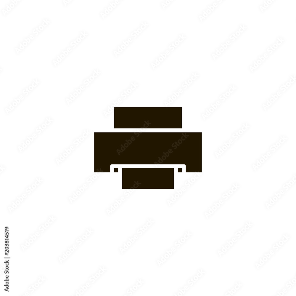 printer icon. sign design printer icon. sign design
