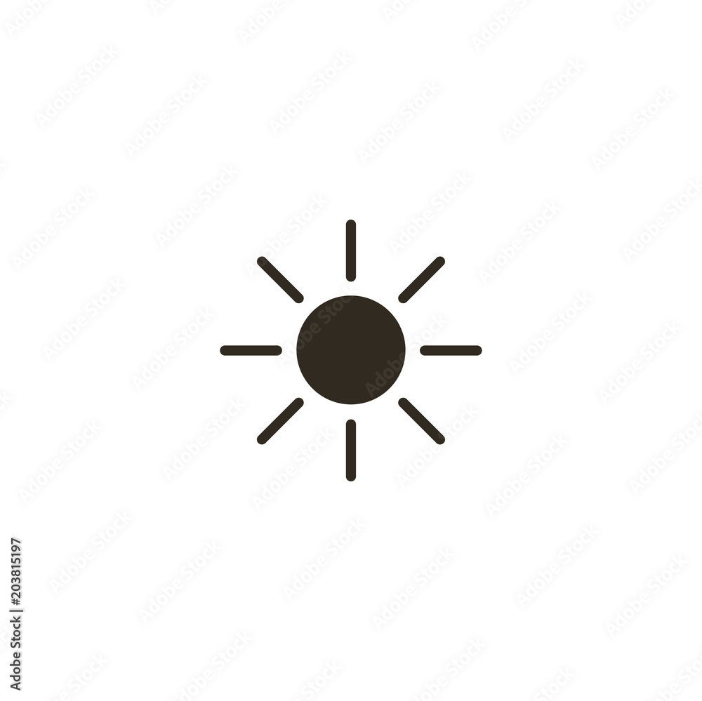 sun icon. sign design