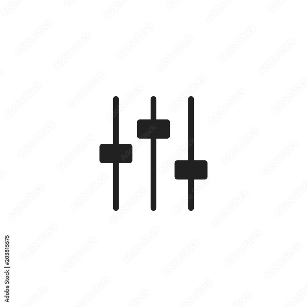 equalizer icon. sign design equalizer icon. sign design