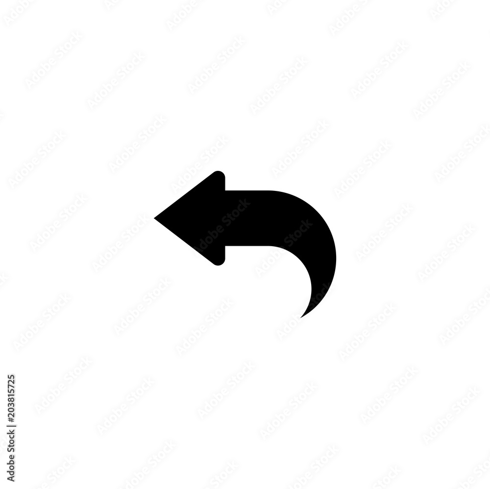 left arrow icon. sign design left arrow icon. sign design