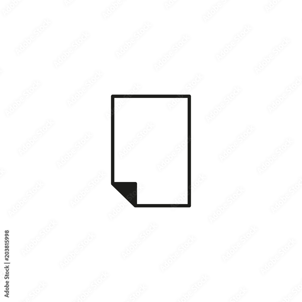 document icon. sign design document icon. sign design